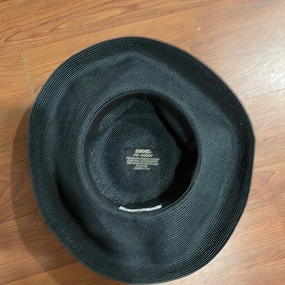 Eric Javits Squishee Straw Sun Hat Black-EUC - Picture 11 of 11